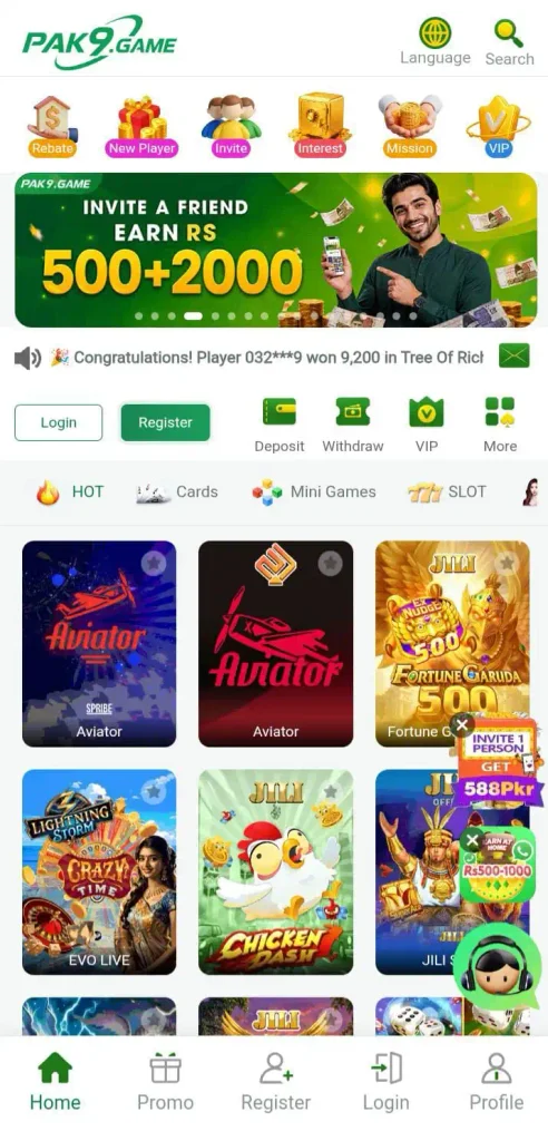 PAK9 Game Android application information